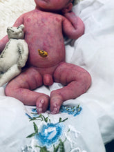 Load image into Gallery viewer, Custom full body silicone mini kit Kenzo 8” in super soft blend with 3D skin effect ROOTED