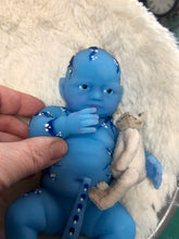 Load image into Gallery viewer, AVAILABLE Prototype full body silicone avatar inspired baby girl Vikki 8” in soft blend