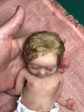 Load image into Gallery viewer, Custom Full body silicone mini baby girl 9.4" rooted