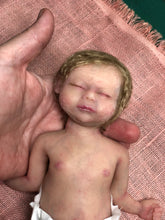 Load image into Gallery viewer, Custom Full body silicone mini baby girl 9.4" rooted