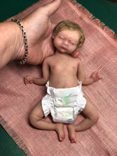 Load image into Gallery viewer, Custom Full body silicone mini baby girl 9.4" rooted
