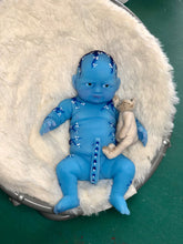 Load image into Gallery viewer, AVAILABLE Prototype full body silicone avatar inspired baby girl Vikki 8” in soft blend