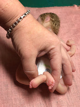Load image into Gallery viewer, Custom Full body silicone mini baby girl 9.4" rooted