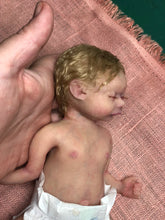 Load image into Gallery viewer, Custom Full body silicone mini baby girl 9.4" rooted