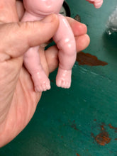 Load image into Gallery viewer, Blank (unpainted) full body silicone Laney 6” (baby girl) in soft blend in strawberry & cream skin colour