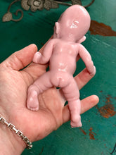 Load image into Gallery viewer, Blank (unpainted) full body silicone Laney 6” (baby girl) in soft blend in strawberry & cream skin colour