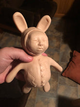 Load image into Gallery viewer, Full body silicone baby rabbit 9"