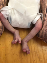 Load image into Gallery viewer, Award winning Full body silicone premature baby in soft blend awake 12"