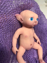 Load image into Gallery viewer, Full body silicone mini fantasy baby girl Toni 6.5"