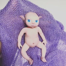Load image into Gallery viewer, Full body silicone mini fantasy baby girl Toni 6.5"