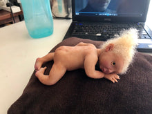 Load image into Gallery viewer, Award winning Full body silicone mini baby girl Toni awake 6.5"