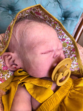 Load image into Gallery viewer, Award winning full body silicone baby girl Rihanna (eyes closed), ROOTED