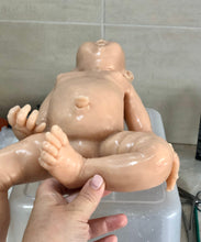 Load image into Gallery viewer, Blank (unpainted) full body silicone  GIRL 17” kit in super soft blend with 3D skin effect