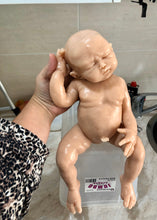 Load image into Gallery viewer, Blank (unpainted) full body silicone  GIRL 17” kit in super soft blend with 3D skin effect