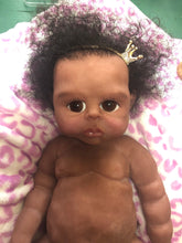 Load image into Gallery viewer, Custom Biracial black hair Full body silicone baby Rihanna sculpt 20"