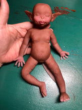 Load image into Gallery viewer, Biracial (African American) super soft Full body fantasy silicone baby girl Didi 8.5”