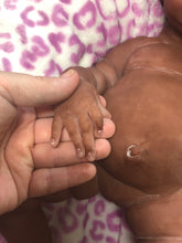 Load image into Gallery viewer, Custom Biracial black hair Full body silicone baby Rihanna sculpt 20"