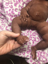 Load image into Gallery viewer, Custom Biracial black hair Full body silicone baby Rihanna sculpt 20"