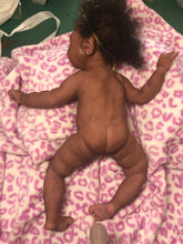 Load image into Gallery viewer, Custom Biracial black hair Full body silicone baby Rihanna sculpt 20"