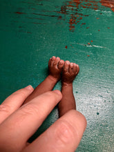 Load image into Gallery viewer, Biracial (African American) super soft Full body silicone baby girl Didi 8.5”