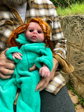Load image into Gallery viewer, Custom Full body silicone baby girl Rihanna in soft blend with long red hair
