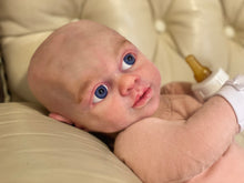 Load image into Gallery viewer, AVAILABLE AWAKE silicone cuddle baby Artyom in super soft blend with 3D skin effect