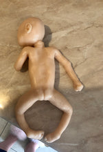 Load image into Gallery viewer, Blank (unpainted) full body silicone kit Sunshine (baby girl) in super soft blend with 3D skin effect