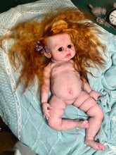 Load image into Gallery viewer, Custom Full body silicone baby girl Rihanna in soft blend with long red hair