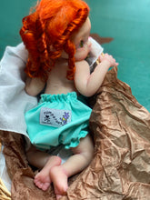 Load image into Gallery viewer, CUSTOM full body silicone 10” doll Willow (with long curly hair) in soft blend
