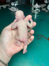 Load image into Gallery viewer, CUSTOM full body silicone mini baby Lucas in soft blend asleep bald