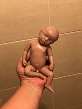 Load image into Gallery viewer, Blank (unpainted) full body mini silicone baby boy Kenzo 8” in super soft blend with 3D skin effect