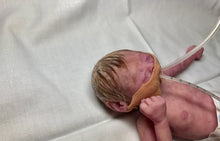 Load image into Gallery viewer, Super detailed Full body silicone premature baby Sunshine in soft blend 9”