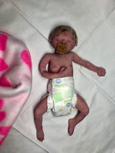 Load image into Gallery viewer, Super detailed Full body silicone premature baby Sunshine in soft blend 9”