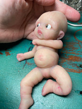 Load image into Gallery viewer, Custom full body silicone mini doll Laney (bald) in Super Soft blend #3