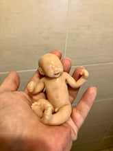 Load image into Gallery viewer, Blank (unpainted) full body silicone mini kit Jimmy 4.5” (baby boy) in super soft blend with 3D skin effect