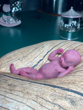 Load image into Gallery viewer, CUSTOM full body silicone mini baby Lucas in soft blend asleep bald
