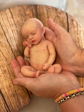 Load image into Gallery viewer, CUSTOM   full body silicone mini kit Kenzo 8” in super soft blend with 3D skin effect BALD