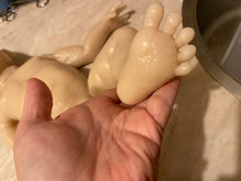 Load image into Gallery viewer, Custom Blank (unpainted) full body silicone kit Isabella sleeping in Ecoflex 20 with 3D skin effect