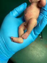 Load image into Gallery viewer, AVAILABLE full body special silicone mini baby Lucas in soft blend asleep bald