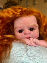 Load image into Gallery viewer, Custom Full body silicone baby girl Rihanna in soft blend with long red hair