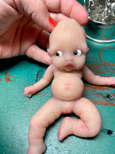 Load image into Gallery viewer, Custom full body silicone mini doll Laney (bald) in Super Soft blend #3
