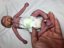 Load image into Gallery viewer, Super detailed Full body silicone premature baby Sunshine in soft blend 9”