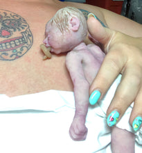 Load image into Gallery viewer, Super detailed Full body silicone premature baby Sunshine in soft blend 9”