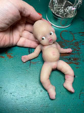 Load image into Gallery viewer, Custom full body silicone mini doll Laney (bald) in Super Soft blend #3