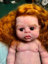 Load image into Gallery viewer, Custom Full body silicone baby girl Rihanna in soft blend with long red hair