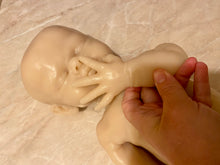 Load image into Gallery viewer, Custom Blank (unpainted) full body silicone kit Isabella sleeping in Ecoflex 20 with 3D skin effect