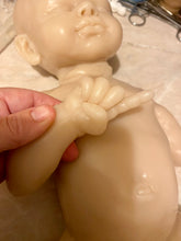 Load image into Gallery viewer, Custom Blank (unpainted) full body silicone kit Isabella sleeping in Ecoflex 20 with 3D skin effect