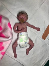 Load image into Gallery viewer, Super detailed Full body silicone premature baby Sunshine in soft blend 9”