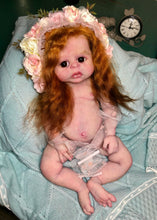 Load image into Gallery viewer, Custom Full body silicone baby girl Rihanna in soft blend with long red hair