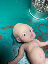 Load image into Gallery viewer, Custom full body silicone mini doll Laney (bald) in Super Soft blend #3